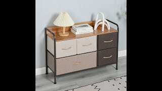 How To Assemble Fabric Chest Of Drawer CLS 004 [upl. by Nylle44]