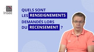 Quels sont les renseignements demandés lors du recensement [upl. by Almap725]