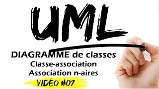 UML 07  Diagramme de classes  Classeassociation et association naires [upl. by Annaitsirhc]