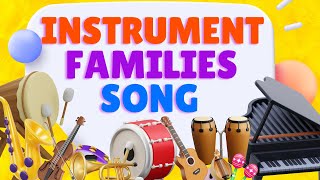 Instrument Families Song  Percussion String Brass And Woodwind  Mini Rhythm Play Along  4K [upl. by Adniles512]