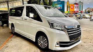 First Look  2023 Toyota GRANVIA PREMIUM – 6 Seater Luxury Van  White Color [upl. by Sokcin]