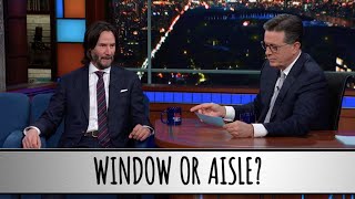 Keanu Reeves Takes The Colbert Questionert [upl. by Llednyl]