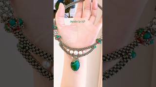 I Made a Handmade Luxury Beaded Necklace  Handmade necklace  luxury beaded necklace shorts diy [upl. by Ramed]