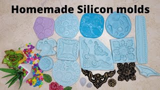 Homemade silicon Molds for art and craft DIY silicon molds for clay and resinSilicon Mold making [upl. by Nahshunn552]