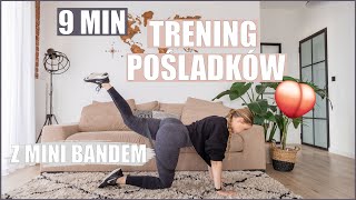 9 MINUTOWY POMPUJĄCY TRENING POŚLADKÓW Z MINI BANDEM🍑🔥 [upl. by Eisnyl]