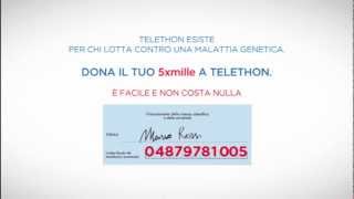 Dona il tuo 5 per mille a Telethon [upl. by Cyler]