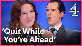 Susie Dent Bites BACK  Jimmy Carr Vs Susie Dent  Cats Does Countdown  Channel 4 [upl. by Lebazej]