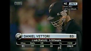 Daniel Vettori 83 run vs Australia 2005  Australia vs New Zealand 2005 2nd ODI Extended Highlight [upl. by Assiran]