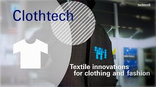 Techtextil  Application areas Clothtech [upl. by Culver965]