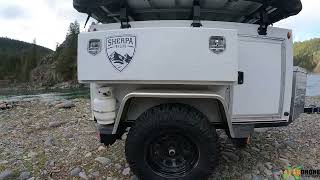 Great Camping trailers built by Sherpa Trailers in Libby MT Small trailers big package camping [upl. by Tynan36]