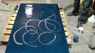 Epoxy Metallic Floor How To Do A Metallic Epoxy Floor [upl. by Aicinoid]