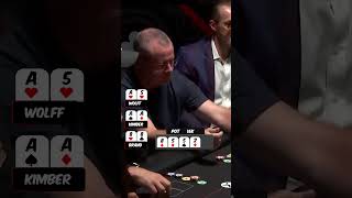 The Worlds MOST interesting POKER FLOP shorts poker [upl. by Ilyk]