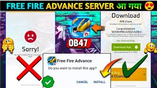 HowToDownloadFreeFireAdvanceServer2024 FfNewOb47updateFfAdvanceServerDownload [upl. by Adriene]