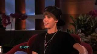 Justin Bieber on Ellen DeGeneres 110310 Bullying Girls amp Teaches Ellen How to Dougie [upl. by Anitserp]