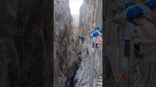 El Caminito del Rey 😱 El Chorro  Dangerous Hiking Trail  Malaga danger malaga hikingadventures [upl. by Lianna]