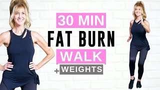 30 Minute FAT BURNING Walking Workout For Women Over 50 [upl. by Oliver]