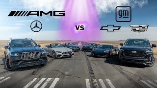 AMG GLS 63 vs Escalade V [upl. by Hamo]