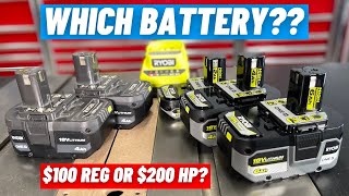 Ryobi Days Are Here  Are The HP Ryobi Batteries Worth Twice The Money [upl. by Ahcatan]