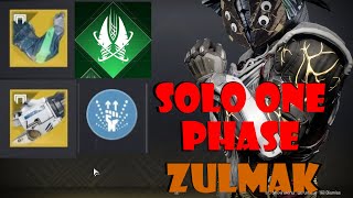 Solo 1 phase Zulmak  Pit of Heresy Dungeon Strand Titan Season of the Witch Destiny 2 [upl. by Ariaic179]