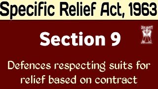 Section 9  Specific Relief Act 1963 [upl. by Cirda442]