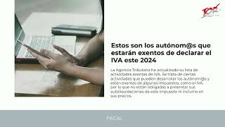 News TAX Informa  5 de septiembre de 2024 [upl. by Cleodal498]