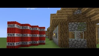 Minecraft  TNT Village [upl. by Emmerie714]