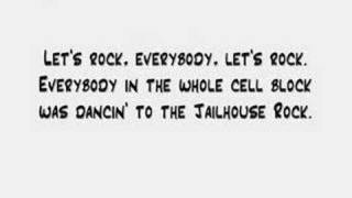 Elvis Presley  Jailhouse Rock Lyrics [upl. by Oenire]