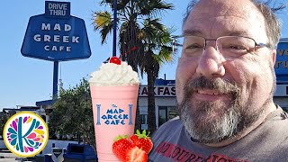 The Mad Greek Cafe in Baker CA has GREAT FOOD and REAL STRAWBERRY SHAKES  KILR Awesome Day [upl. by Peper]