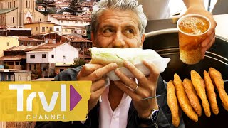 A Mouthwatering Chilean Food Tour  Anthony Bourdain No Reservations  Travel Channel [upl. by Ennaerb479]