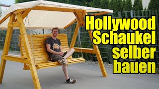 Hollywoodschaukel für den Garten selber bauen [upl. by Sethrida]