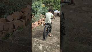 first time off roading on Fat Bike 😨minivlog viral shorts [upl. by Anelhtac899]