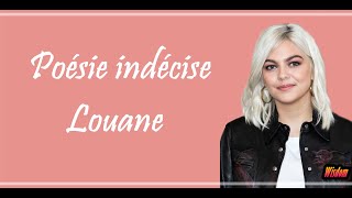 Louane  Poésie indécise LyricsParoles [upl. by Boice]