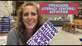 Preschool Literacy CentersActivities [upl. by Barhos142]