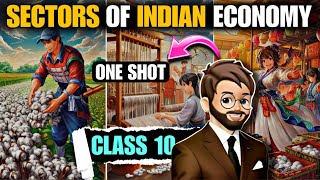 Sectors of indian economy class 10 One Shot  Animated Full हिन्दी में Explained  Economics Ch2 [upl. by Bohon]