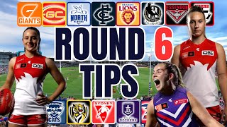 AFLW Tips Round 6 2024 [upl. by Eissalc]