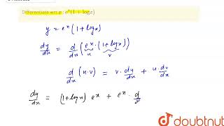 Differentiate wrt x  ex1logx  11  LIMITS AND DERIVATIVES  MATHS  NAGEEN PRAKASHAN ENG [upl. by Ahders754]