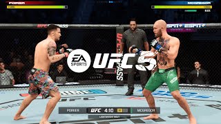 NEW SHORTS UPDATE  Dustin Poirier Vs Conor McGregor FULL FIGHT  UFC 5 [upl. by Hluchy709]