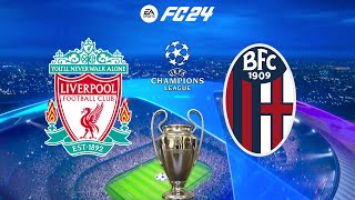 FC 24  Liverpool vs Bologna  Champions League 2425  PS5™ Full Match amp Gameplay [upl. by Vallonia404]