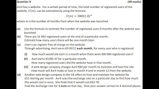 Question 9 solutions for 2019 leaving cert Paper 1 Ordinary level [upl. by Iey]