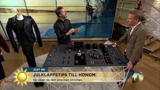 Smycken för män  här får du proffstipsen  Nyhetsmorgon TV4 [upl. by Llarret909]