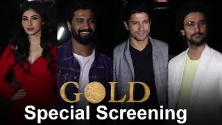 Akshay Kumars Gold Special Screening  Mouni Roy Vicky Kaushal Farhan Akhtar Kunal Kapoor [upl. by Caldera470]