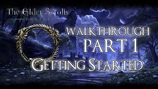 The Elder Scrolls Online PS4 ESO Walkthrough Part 1  Tutorial quotGetting Startedquot [upl. by Travers]