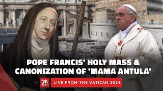 LIVE from the Vatican  Pope Francis’ Holy Mass and Canonization of Mama Antula  February 11 2024 [upl. by Ferreby]