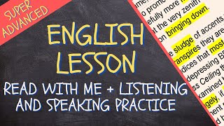 PRACTISE WITH ME  Read in English  Advanced reading practice [upl. by Aidyn]