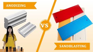 Anodizing VS Sandblasting Aluminumwellste [upl. by Aicirtal]