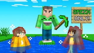 You MUST TOUCH GREEN To Survive Minecraft [upl. by Anneh241]