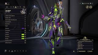 warframe CALIBAN 3rd skin fashionframe with details [upl. by Sherrer]