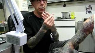 Tattoo aftercare using Derma Shield [upl. by Safire]