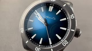 H Moser amp Cie quotGovbergquot Pioneer Rotating Bezel 40mm Titanium 32000500 H Moser amp Cie Watch Review [upl. by Meneau]