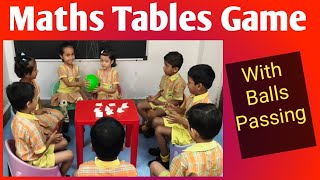 Maths Tables Game  Kids Ball Game  Preschool Maths Activity  Balls Passing Game [upl. by Suravat964]